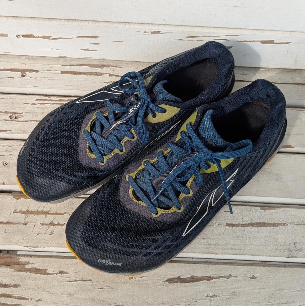 Altra Timp 2 Mens 12 Blue Yellow Running Shoe